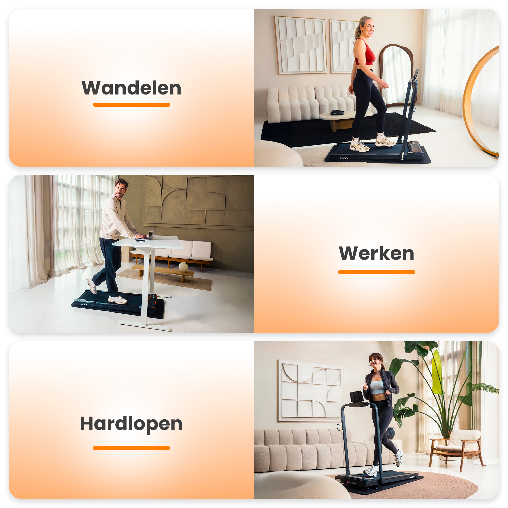 Moovv SmartStep Pro v3 Incline - Loopband Opvouwbaar met Helling 1-12km/u