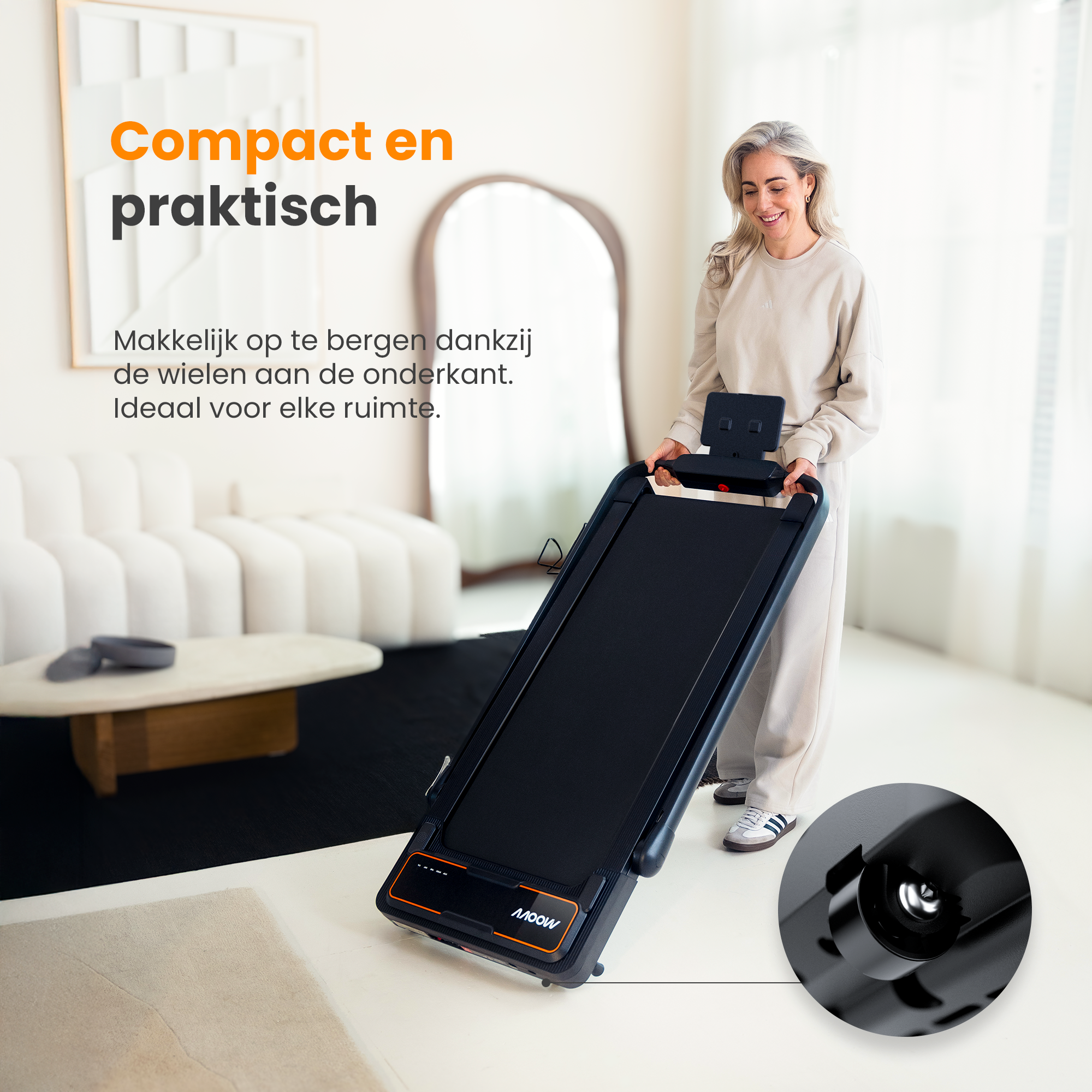 Moovv SmartStep Pro v3 Incline - Loopband Opvouwbaar met Helling 1-12km/u