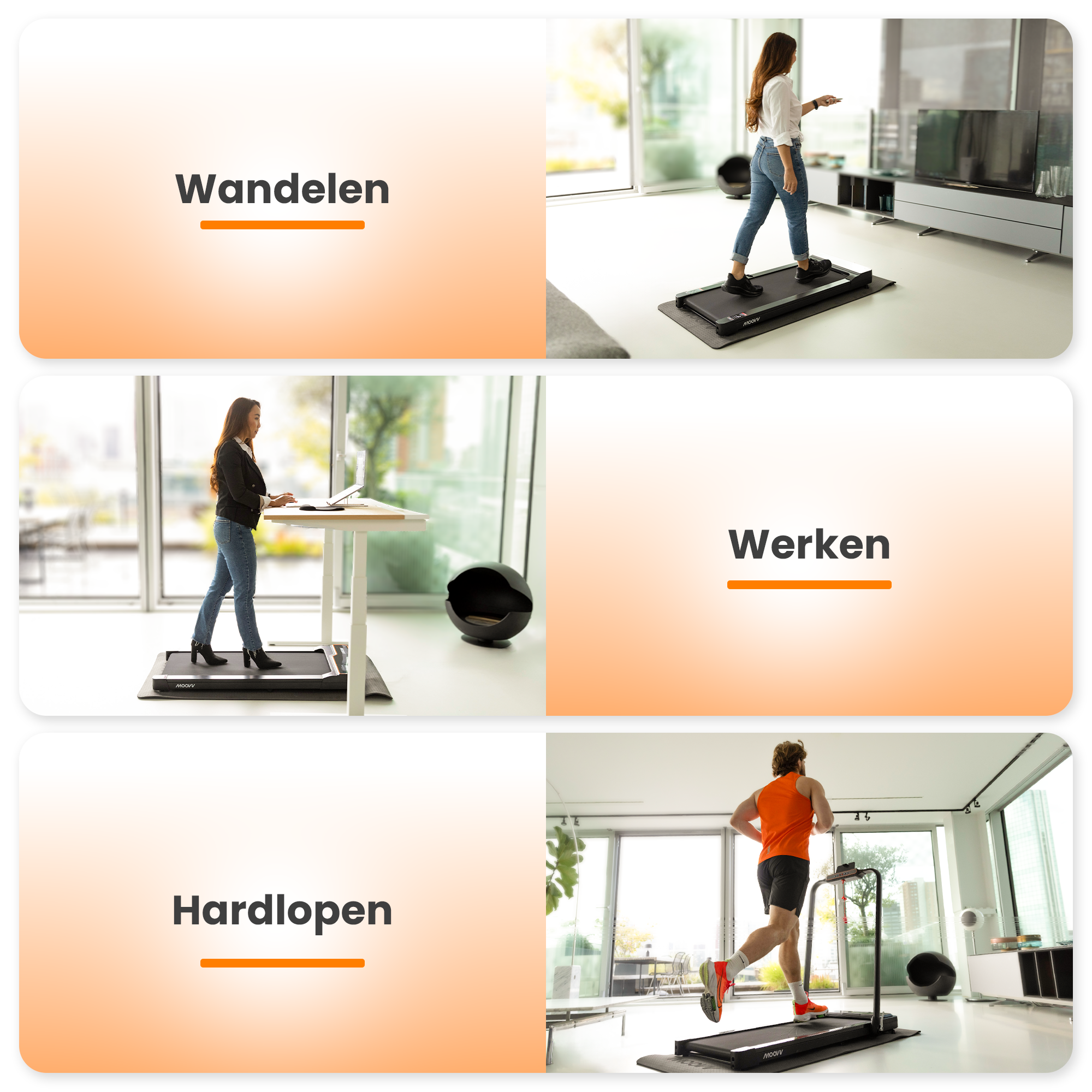 Moovv SmartStep Pro v3 Incline - Loopband Opvouwbaar met Helling 1-12km/u
