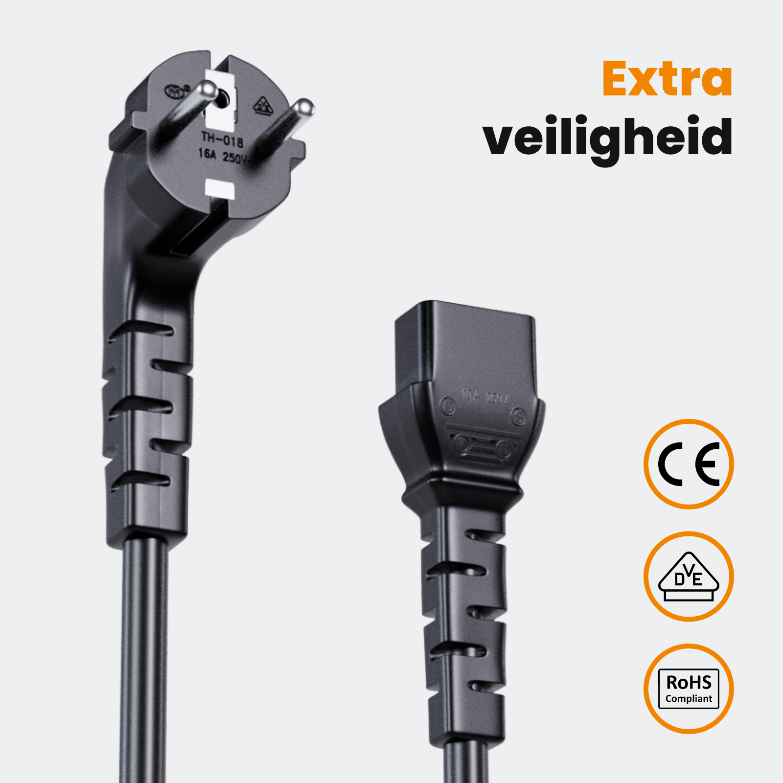 Moovv Stroomkabel 3m