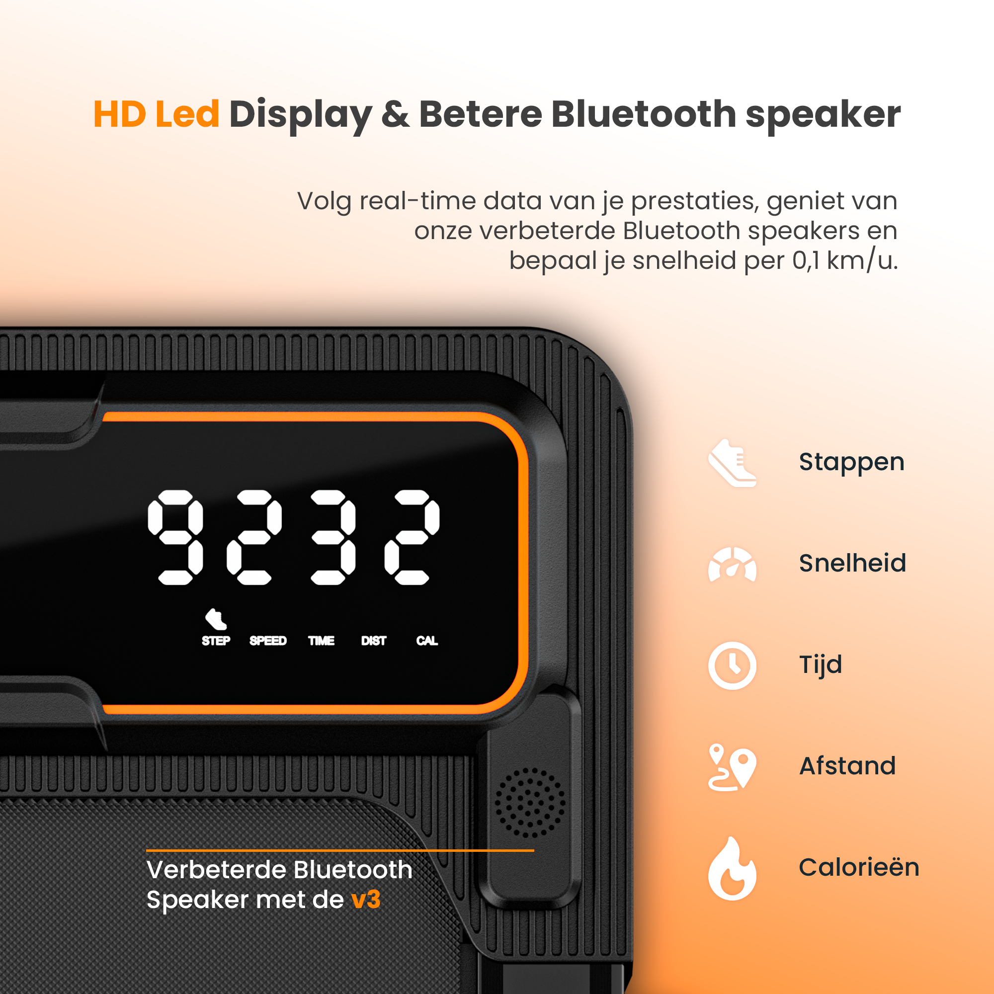 Moovv SmartStep Pro v3 Incline - Loopband Opvouwbaar met Helling 1-12km/u