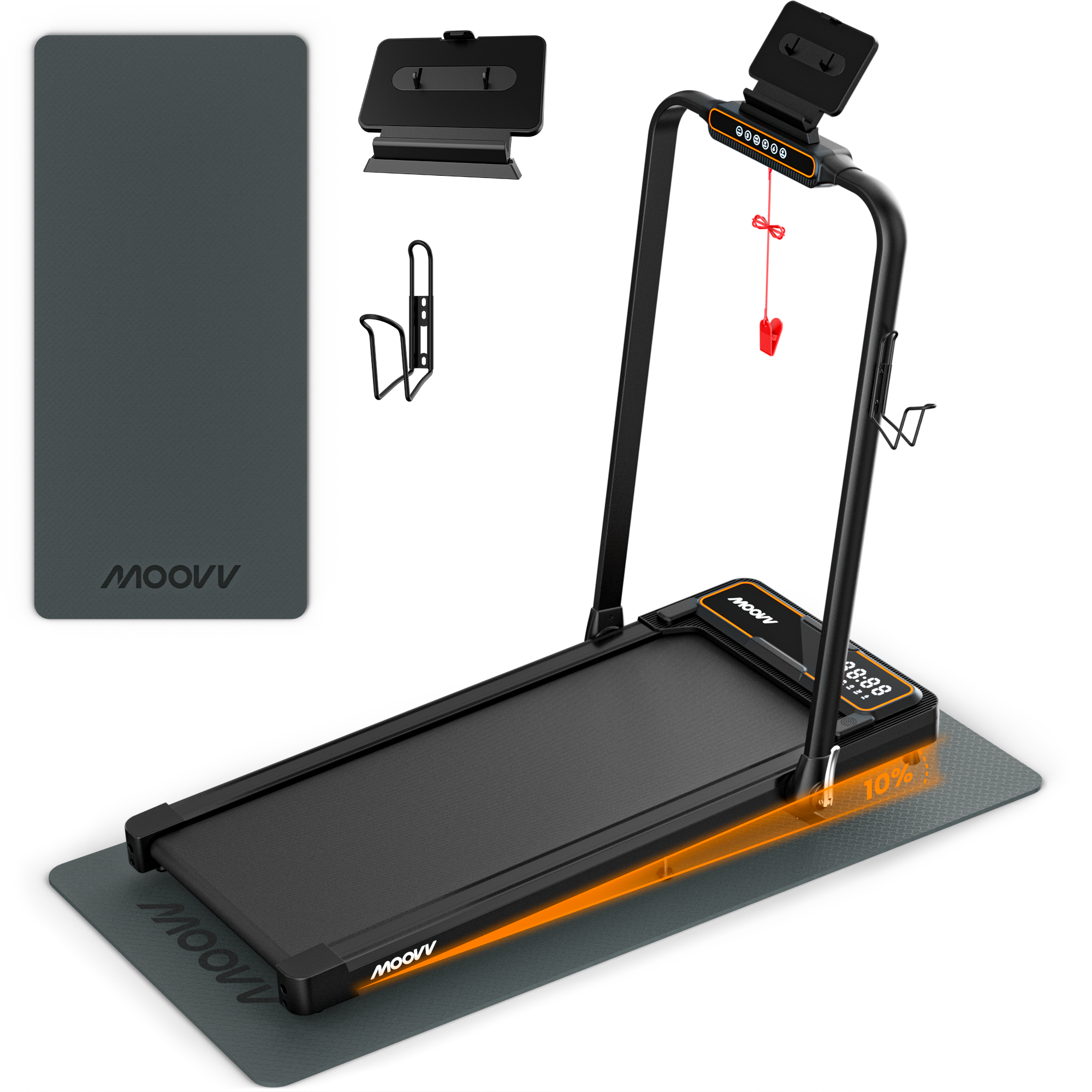 Moovv SmartStep Pro v3 Incline - Loopband Opvouwbaar met Helling 1-12km/u
