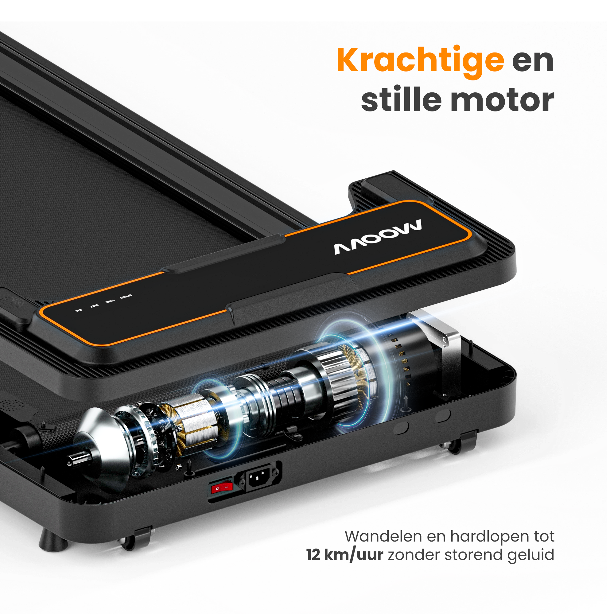 Moovv SmartStep Pro v2 Incline - Loopband Inklapbaar met Helling 1-12km/u