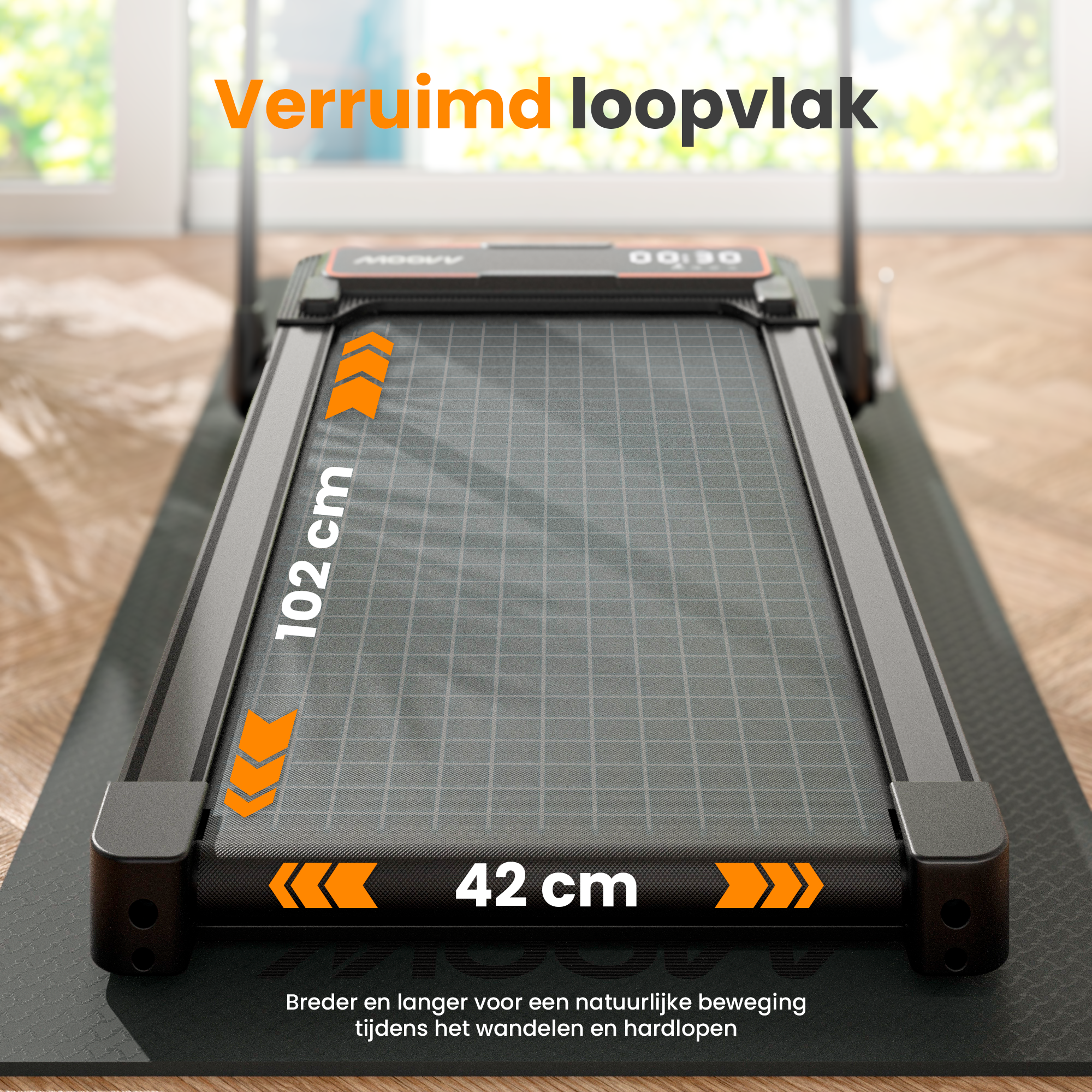 Moovv SmartStep Pro v2 Incline - Loopband Inklapbaar met Helling 1-12km/u