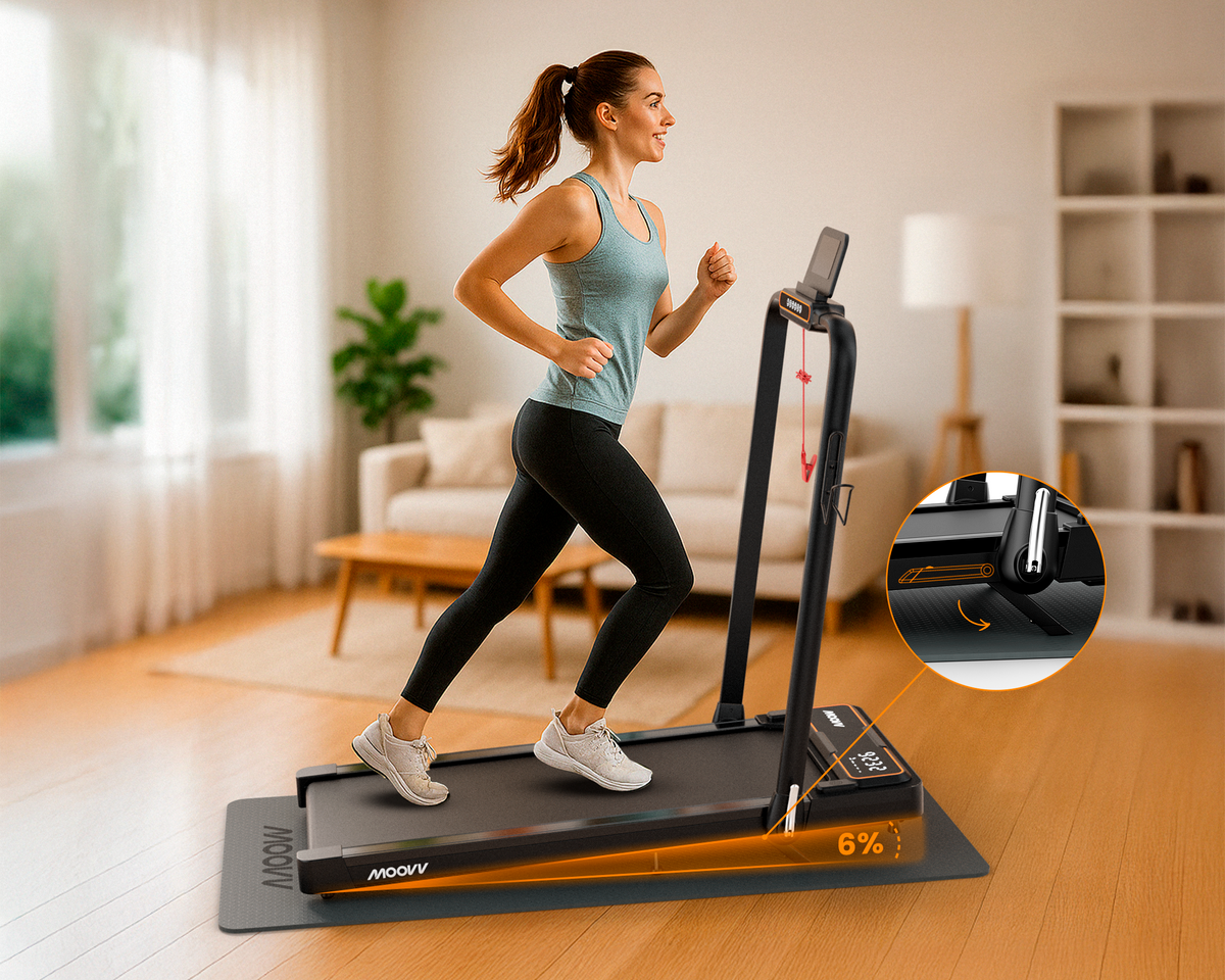 Moovv SmartStep Pro v2 Incline - Loopband Thuis Helling Inklapbaar