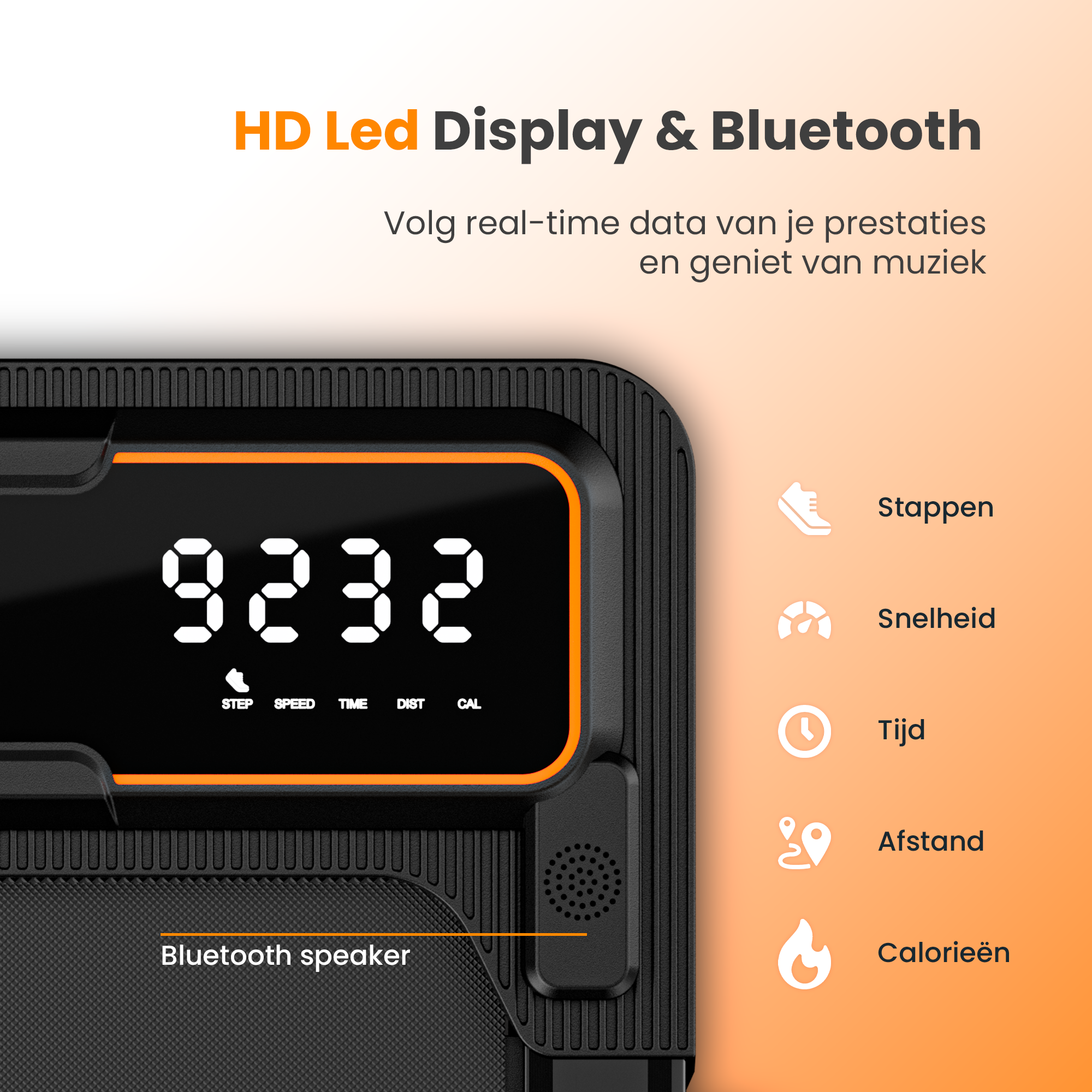 Moovv SmartStep Pro v2 Incline - Loopband Inklapbaar met Helling 1-12km/u